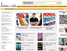 Tablet Screenshot of libreriasiglo21.com